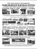 Ozark Mountain Bluegrass Festival Sponsor Flyer in b&w pdf 1.3Mb