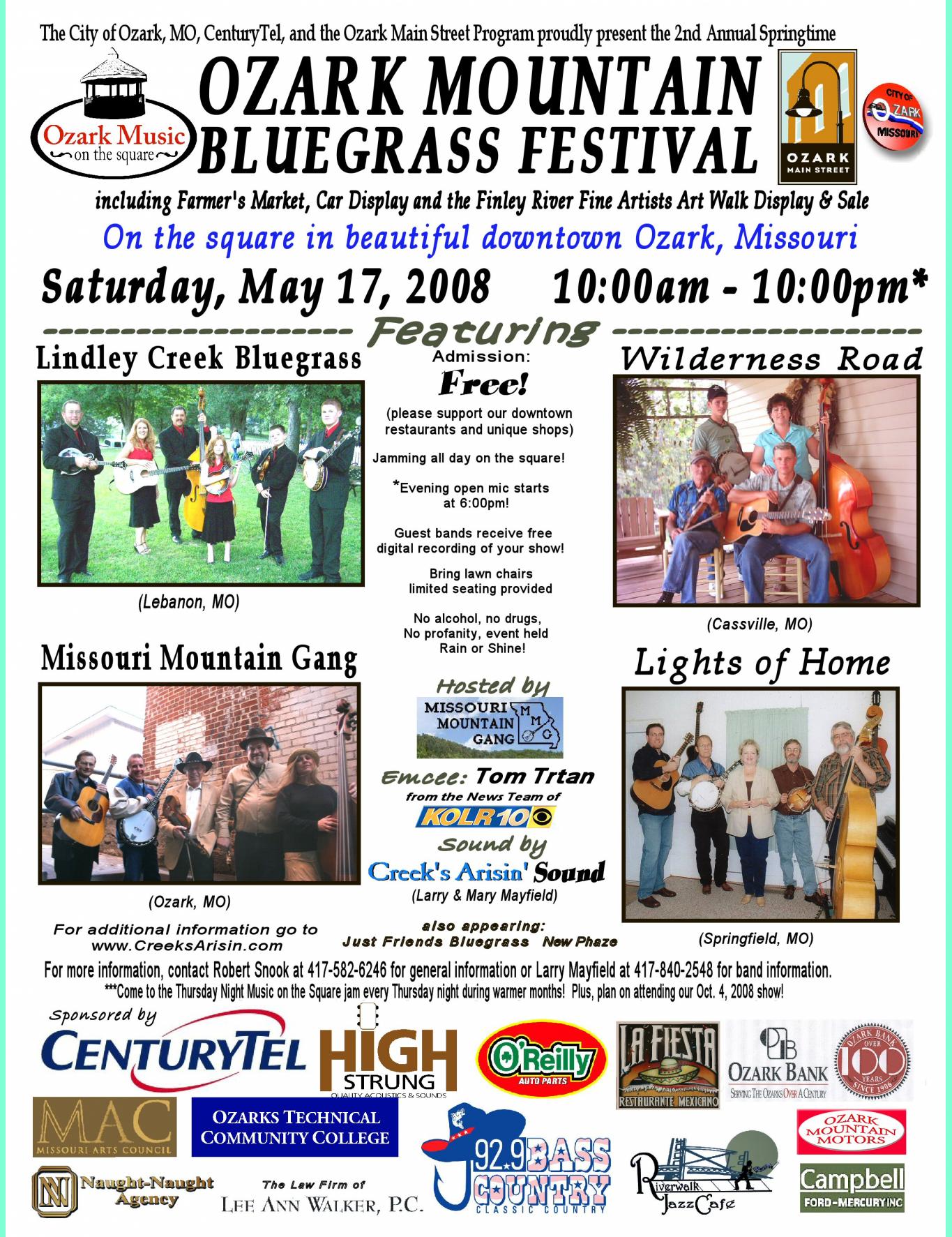 Ozark Mountain Bluegrass Festival May 17, 2008 in color 479kb