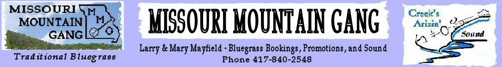 Missouri Mountain Gang & Creek's Arisin' Sound Logos